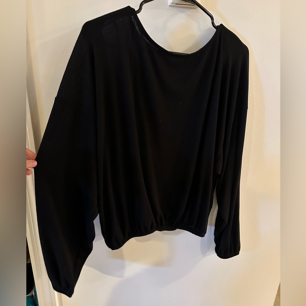 Black oversized shirt